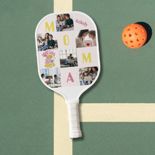 Funny Quote Personalized 6 Photos Pickleball Mom  Pickleball Paddle