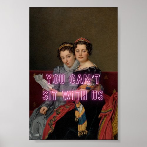 funny quote sassy art vintage altered art  poster