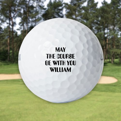 Funny Quote Saying Personalized Name Golf Balls