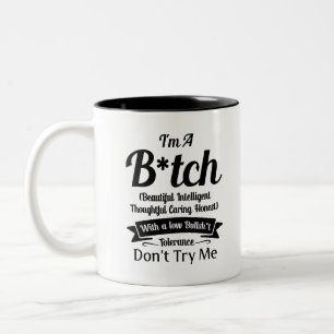 funny quote shirt, sarcastic t-shirt, sarcasm shi Two-Tone coffee mug