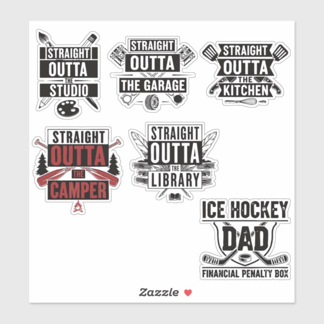 funny quote sports Printable Sticker (Sheet)