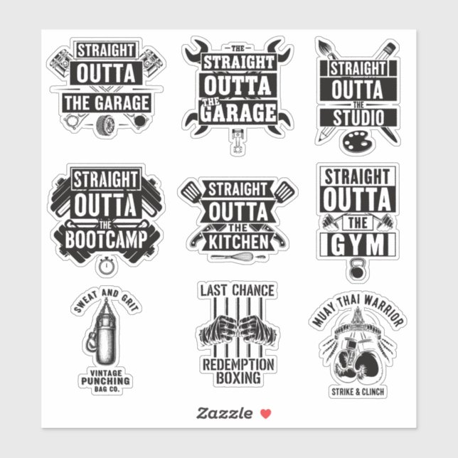 funny quote sports Printable Sticker (Sheet)