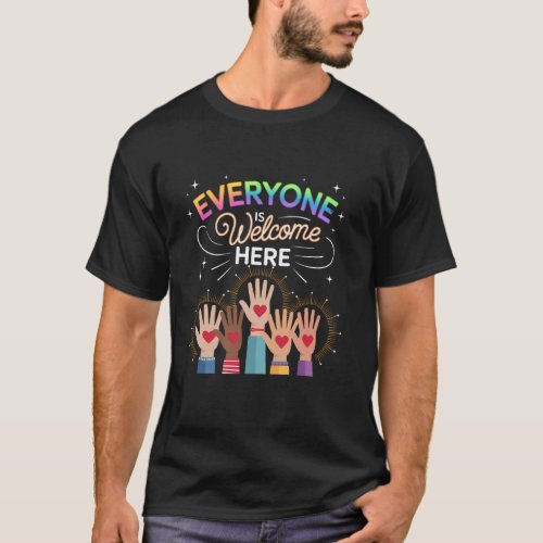 Funny Quote Teacher Everyone Is Welcome Here Women T-Shirt