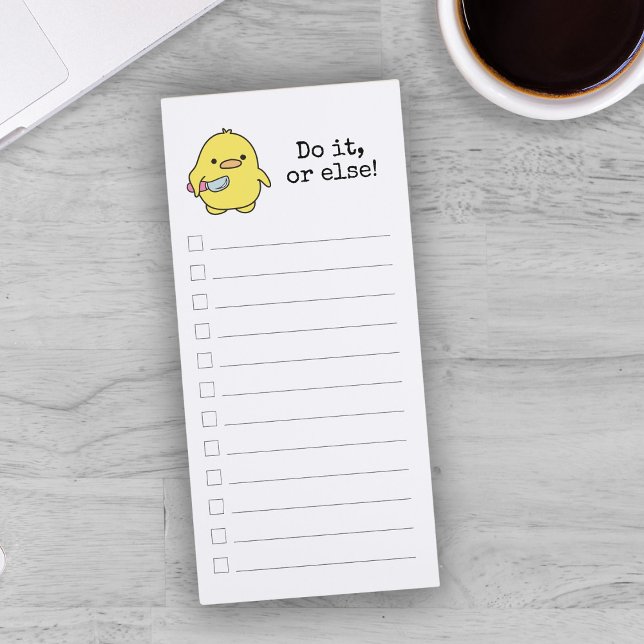 Funny Quote To Do List Magnetic Notepad (Creator Uploaded)