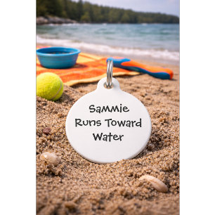 Funny Quote with Phone Number   Custom Name  Pet ID Tag