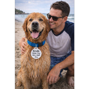 Funny Quote with Phone Number   Custom Name Pet ID Tag