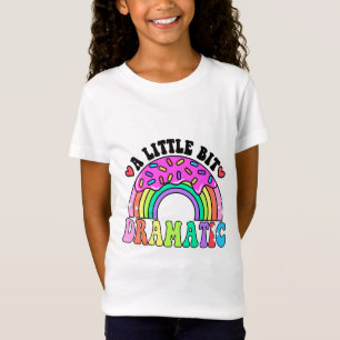 Funny Quotes A Little Bit Dramatic , Cute Donuts. T-Shirt