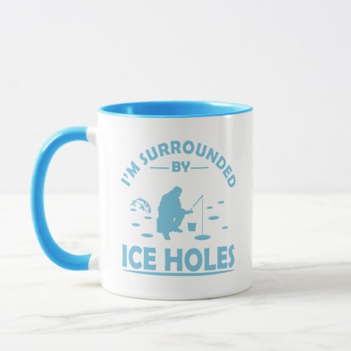 funny quotes about ice fishing lovers mug