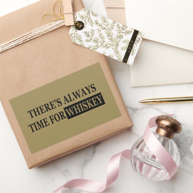 Funny quotes about whiskey lover rectangular sticker (Gifting)