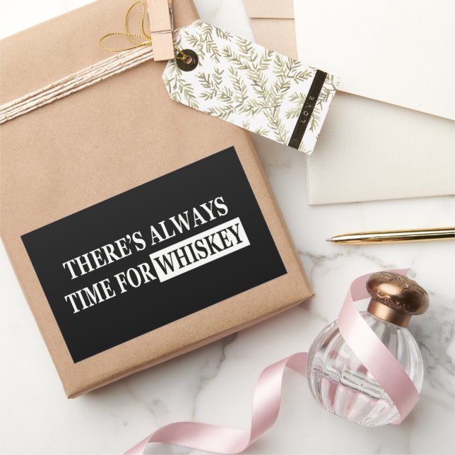 Funny quotes about whiskey lover rectangular sticker (Gifting)