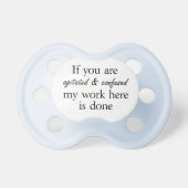 Funny quotes baby boy cute pacifiers humor gifts (Front)