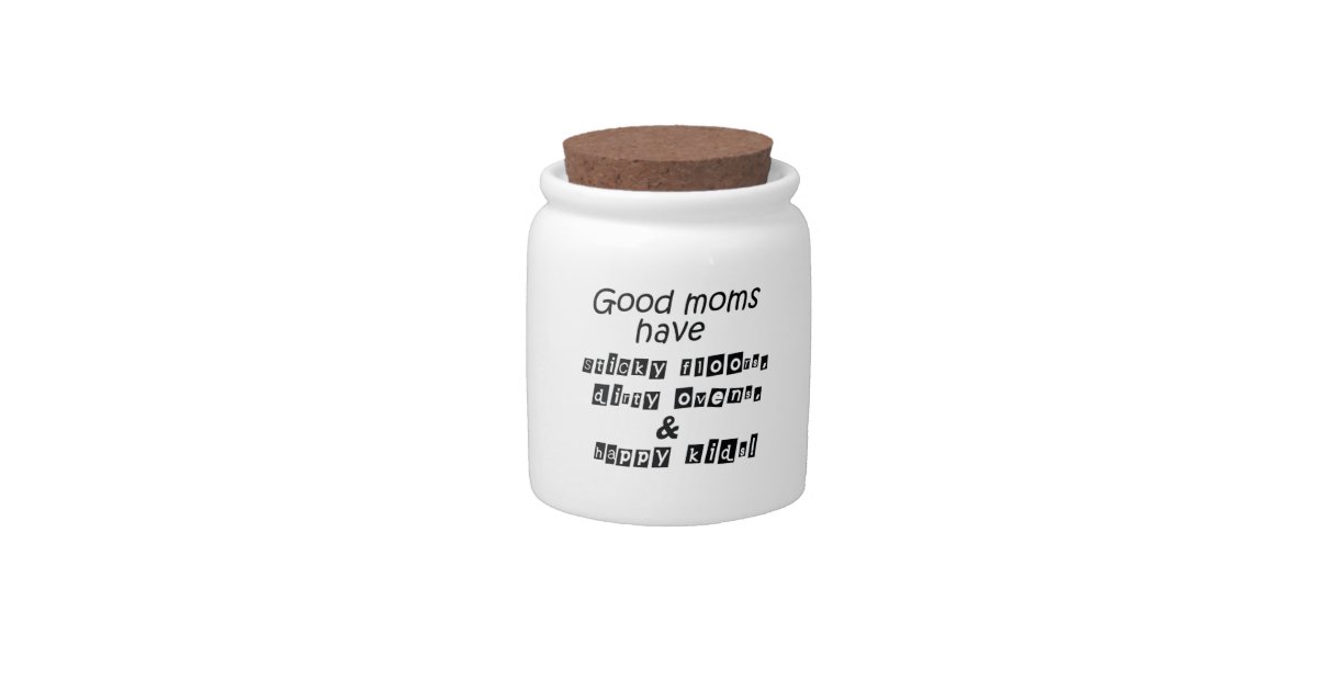 Funny quotes candy jar mom gifts Zazzle