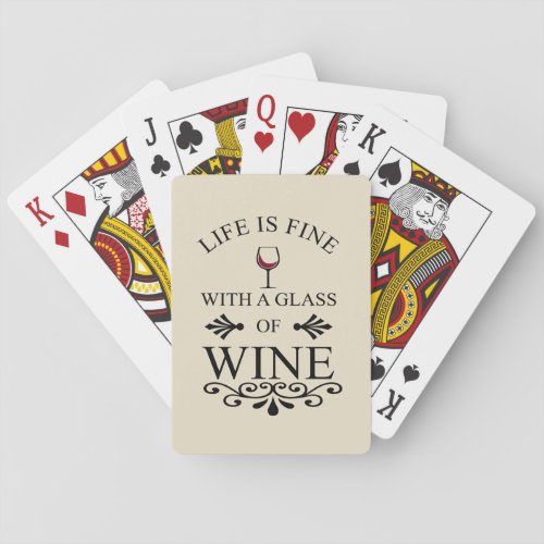 Funny quotes famous wine drinker slogan playing cards