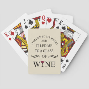 Funny quotes famous wine drinker slogan poker cards