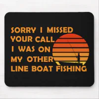 funny quotes fishing lovers vintage mouse pad