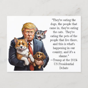 Funny Quotes from Donald Trump Debate 2024 Postcard