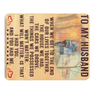 Funny Quotes Gift To Husband Gift For Father Door Sign