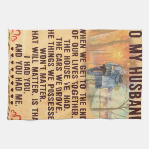 Funny Quotes Gift To Husband Gift For Father Kitchen Towel