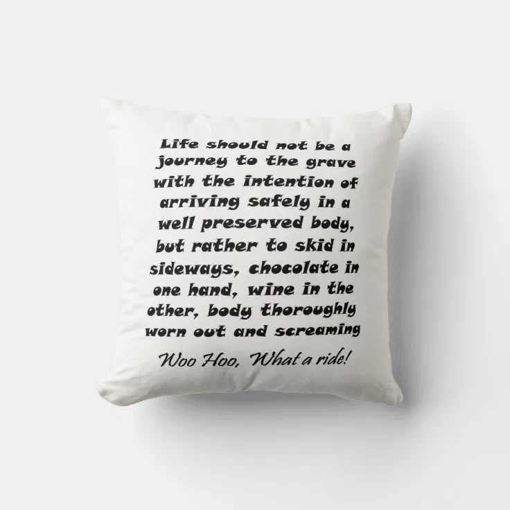 Funny quotes gifts unique humor joke throw pillows | Zazzle
