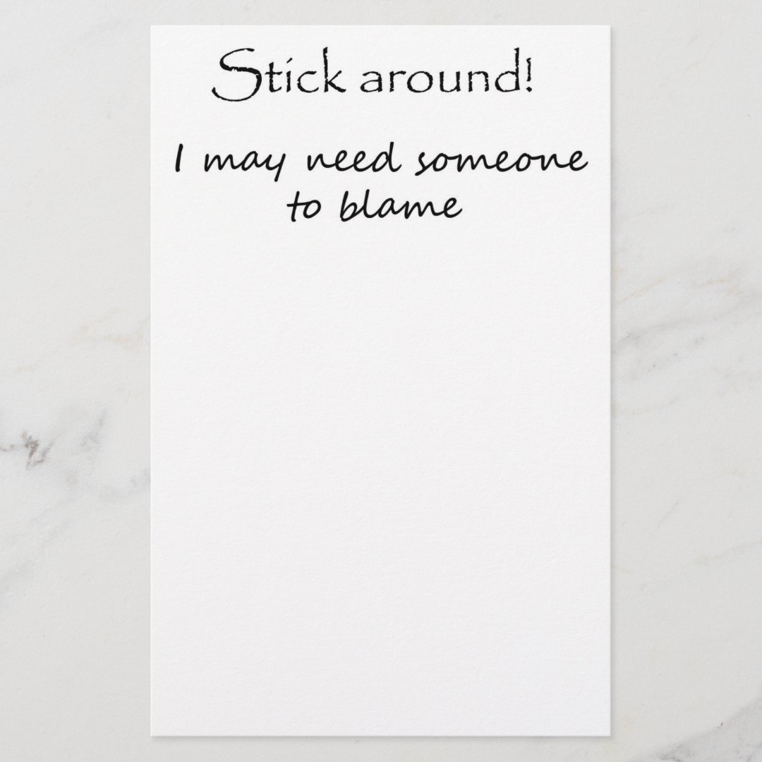 Funny quotes stationary gifts birthday gift ideas stationery Zazzle