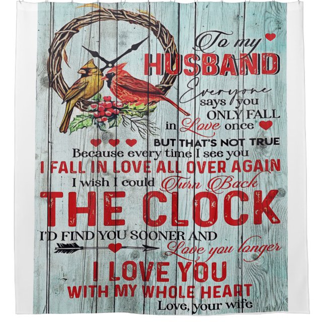 Funny Quotes To Husband | Gift For Man | Shower Curtain (Front)