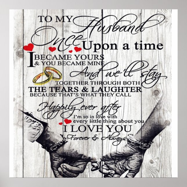 Funny Quotes To My Husband | Gift For Husband | Poster (Front)