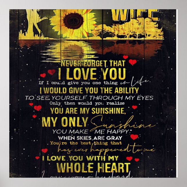 Funny Quotes To Wife | Present For Your Wife | Poster (Front)