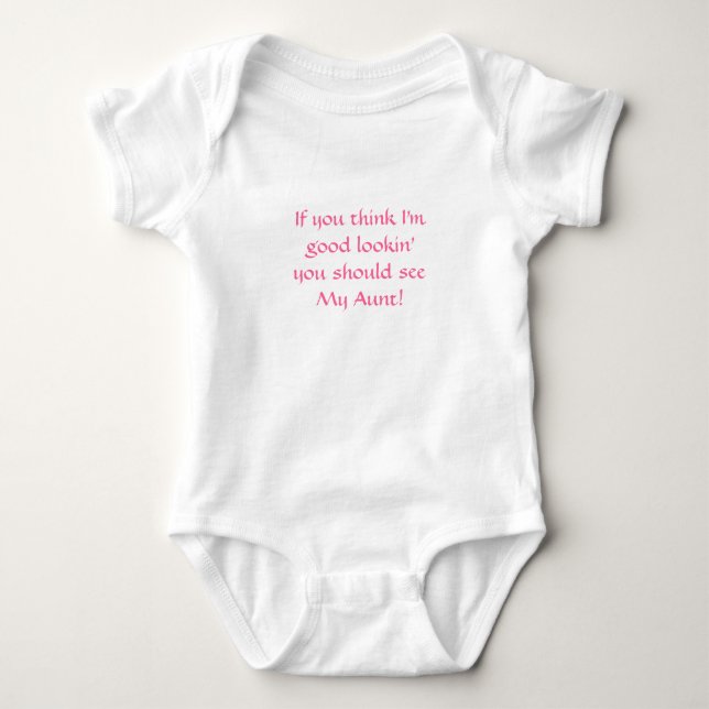 Funny quotes unique baby gifts humor joke gift bodysuit (Front)