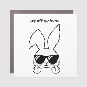Funny Rabbit Car Magnet