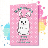 Funny Rabbit Cartoon Some Bunny Loves You Birthday