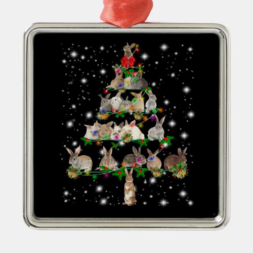 Funny Rabbit Christmas Tree Ornaments Decor