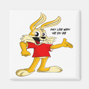 Funny Rabbit Humor Magnet