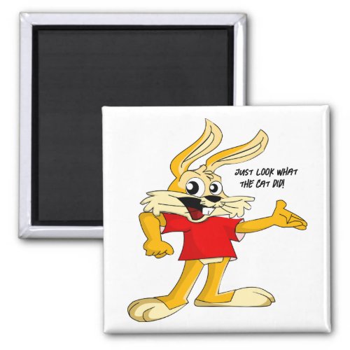 Funny Rabbit Humor Magnet