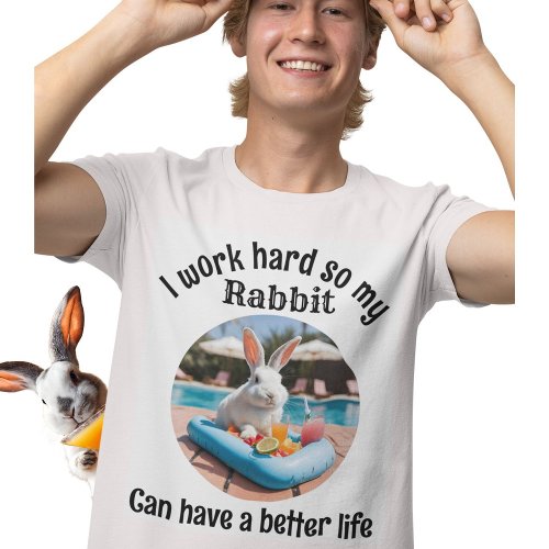 Funny Rabbit Mens pet owner animal T_Shirt