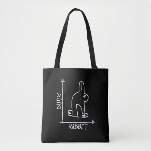 Funny Rabbit or Duck wildlife animal diptyc Tote Bag