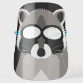 Funny Raccoon Cartoon Face Face Shield (Front)