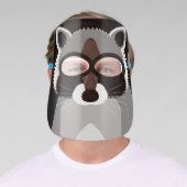 Funny Raccoon Cartoon Face Face Shield (Insitu)