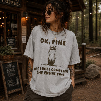 Funny Raccoon Complain Meme T-Shirt