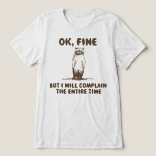 Funny Raccoon Complain Meme Tri-Blend Shirt