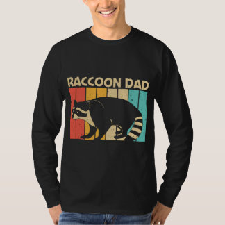 Funny Raccoon Design For Dad Father Common Raccoon T-Shirt
