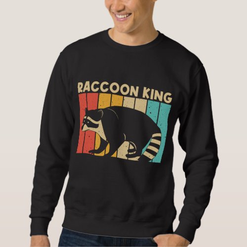 Funny Raccoon Design For Men Boys Dad Common Racco Sweatshirt