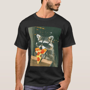 Funny Raccoon Eating Zza Animal Meme Men Women Kid T-Shirt