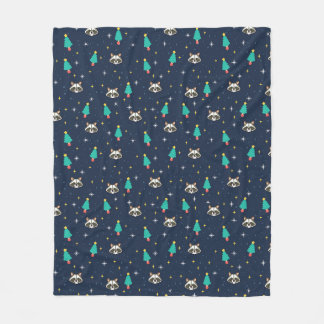 Funny Raccoon Lover Gift Fleece Blanket