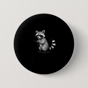 Funny Raccoon Meme Quote Humor For Men Women Boy G Button