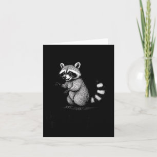 Funny Raccoon Meme Quote Humor For Men Women Boy G Card
