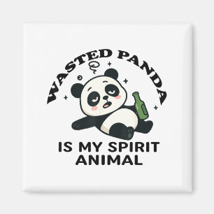 Funny Raccoon, My Spirit Animal Is A Trash Panda F Magnet