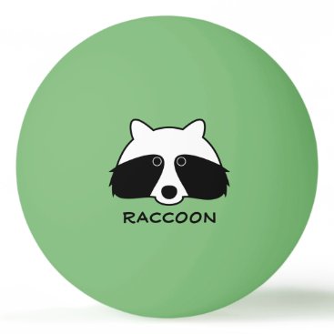 Funny raccoon ping pong balls for table tennis