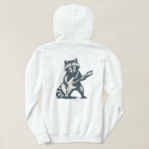 Funny Raccoon Playing Electric Guitar