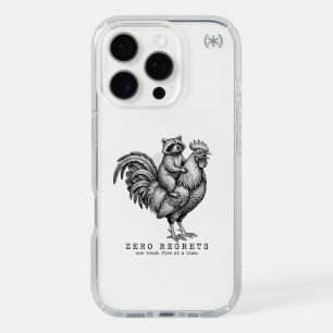 Funny Raccoon Rooster iPhone Case Sarcastic Gift