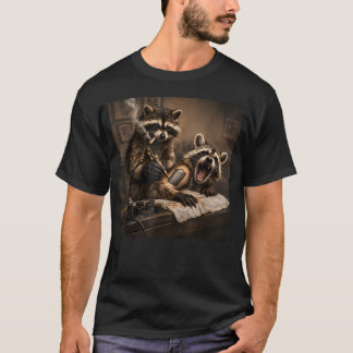 Funny Raccoon Tattoo Artist Can Tattooing Feral T-Shirt